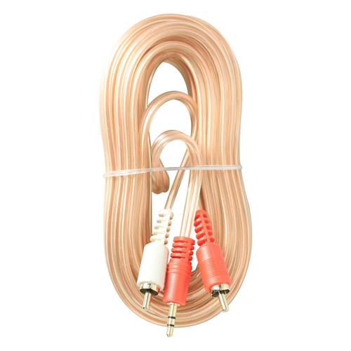 CABLE DISCMAN 2 PLUG RCA X 1 PLUG 3.5 ST 6MT TRANS