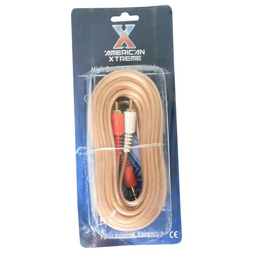 CABLE DISCMAN 2 PLUG RCA X 1 PLUG 3.5 ST 6MT TRANS
