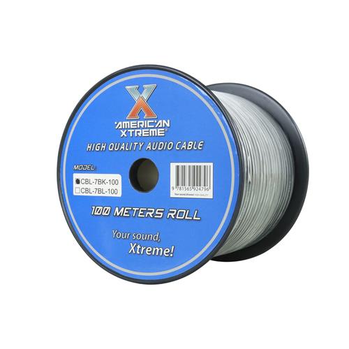 CABLE PARA MICROFONO STEREO X ROLLO (100MT) NEGRO - DESC