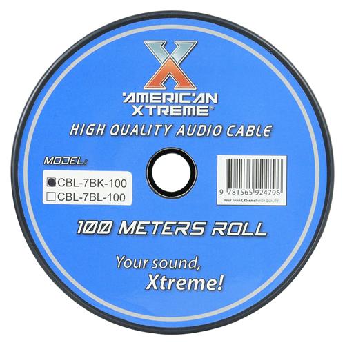 CABLE PARA MICROFONO STEREO X ROLLO (100MT) NEGRO - DESC