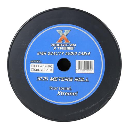 CABLE PARA MICROFONO STEREO X ROLLO (305MT) NEGRO