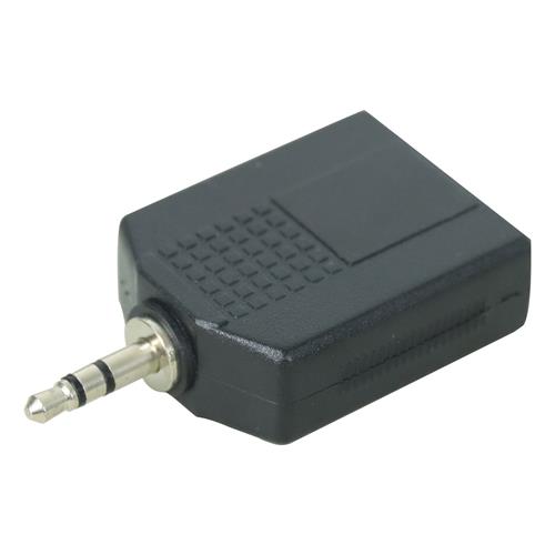 ADAPTADOR 2 JACK 6.3 X PLUG 3.5 ST