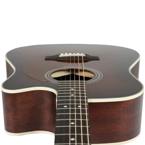GUITARRA ELECTROACUSTICA MR MARRON BURST - DESC