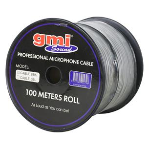 CABLE PARA MICROFONO STEREO X ROLLO (100MT) NEGRO