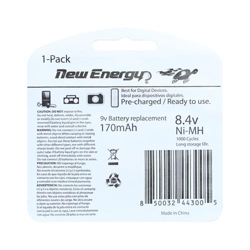 PILA 9V RECARGABLE 170MAH - CLA