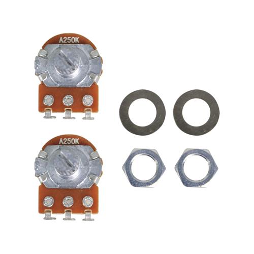 CONTROL PARA GUIT. 15MM 3 PIN 250K TONO X 2P