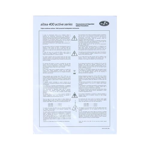 CAJA ACTIVA ALTEA-SERIE 12 PULGADAS 800W - DESC