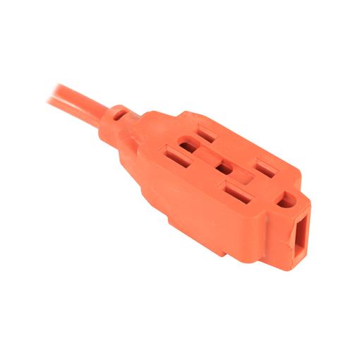 CABLE EXTENSION DE CORRIENTE NARANJA 3 TOMAS 7.5MT - CLA