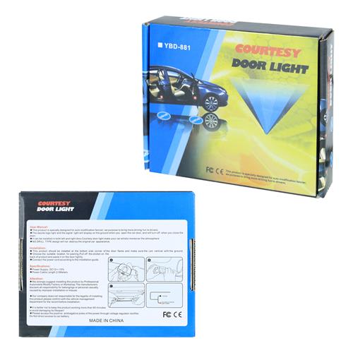 LUZ DECORATIVA PUERTA LOGO HYUNDAI PARA CARRO X2 - CLA