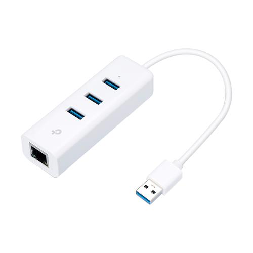 ADAPTADOR USB A LAN (RJ-45 GIGABIT) + 3 USB 3.0 - CLA