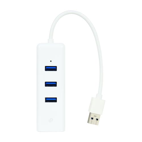 ADAPTADOR USB A LAN (RJ-45 GIGABIT) + 3 USB 3.0 - CLA