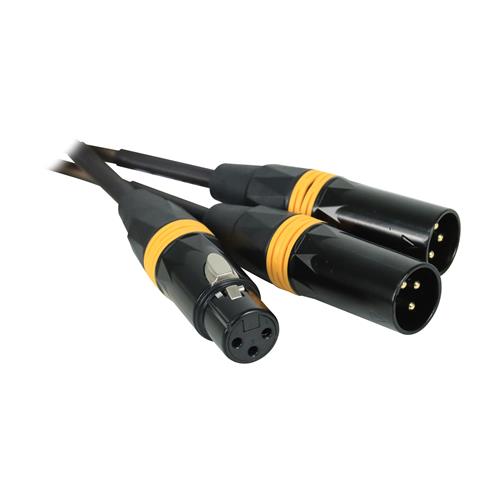 CABLE DE AUDIO 1 JACK CANON X 2 PLUG CANON 1MT - CLA