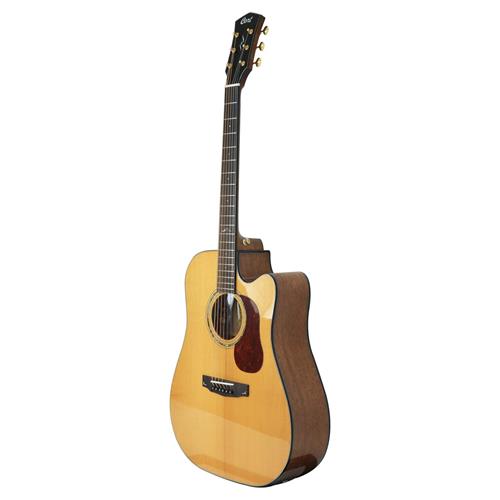 GUITARRA ELECTROACUSTICA GOLD NATURAL CON ESTUCHE DELUXE