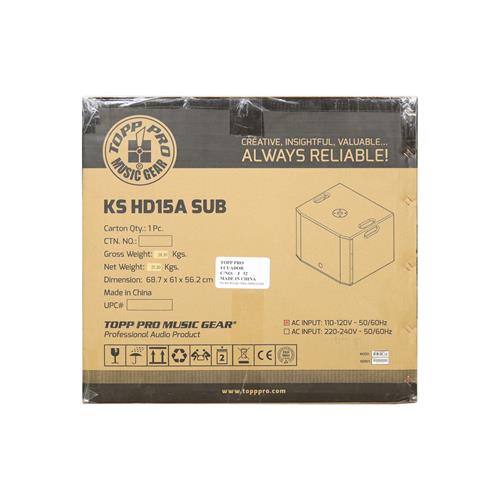 SUB BAJO ACTIVO KS HD-SERIE CON DSP 15 4000W