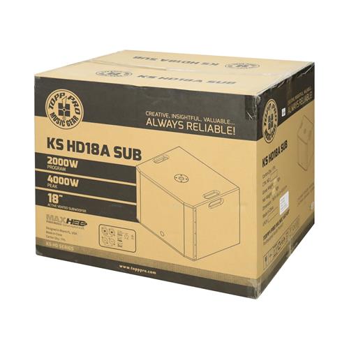 SUB BAJO ACTIVO KS HD-SERIE CON DSP 18 4000W
