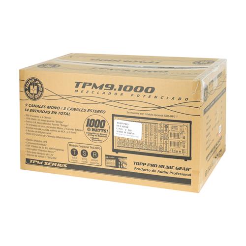AMPLIFICADOR TIPO CONSOLA 1000W 14CH - DESC