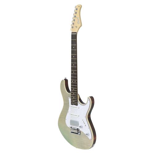 GUITARRA ELECTRICA G CON MICROFONO VOICED TONE PURPURA CAMALEONICO TRANS