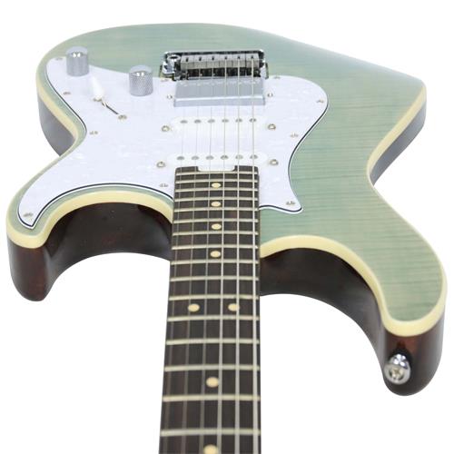 GUITARRA ELECTRICA G CON MICROFONO VOICED TONE PURPURA CAMALEONICO TRANS