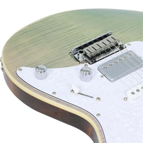GUITARRA ELECTRICA G CON MICROFONO VOICED TONE PURPURA CAMALEONICO TRANS