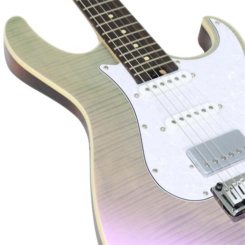 GUITARRA ELECTRICA G CON MICROFONO VOICED TONE PURPURA CAMALEONICO TRANS