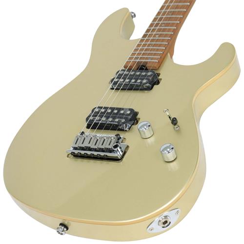 GUITARRA ELECTRICA G CON MICROFONO SEYMOUR DUNCAN DORADO METALICO