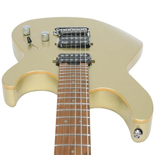 GUITARRA ELECTRICA G CON MICROFONO SEYMOUR DUNCAN DORADO METALICO