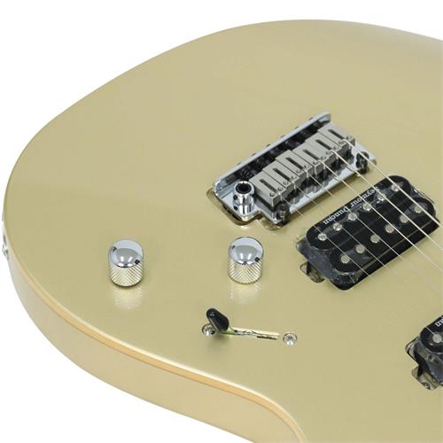 GUITARRA ELECTRICA G CON MICROFONO SEYMOUR DUNCAN DORADO METALICO