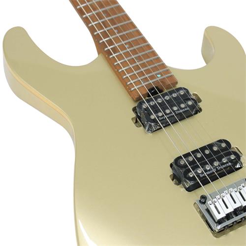 GUITARRA ELECTRICA G CON MICROFONO SEYMOUR DUNCAN DORADO METALICO