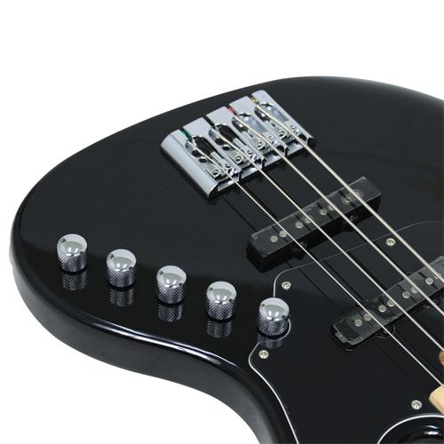 BAJO ELECTRICO 4 CUERDAS ELRICK NJS NEGRO CON ESTUCHE