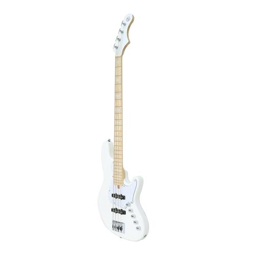 BAJO ELECTRICO 4 CUERDAS ELRICK NJS BLANCO CON ESTUCHE