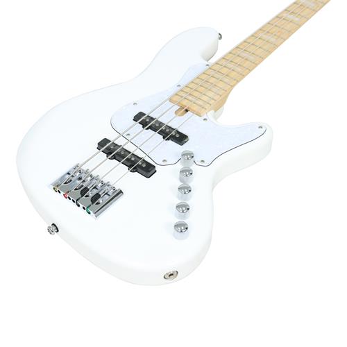 BAJO ELECTRICO 4 CUERDAS ELRICK NJS BLANCO CON ESTUCHE