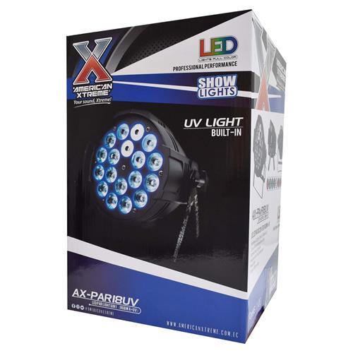 LUZ LED PAR 18x12W/6 EN 1 RGBWA+UV - DESC