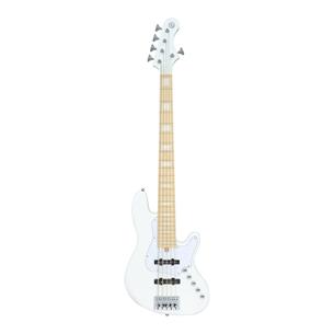 BAJO ELECTRICO 5 CUERDAS ELRICK NJS BLANCO CON ESTUCHE