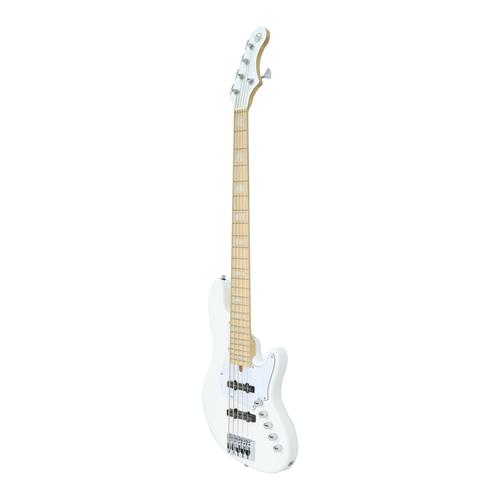 BAJO ELECTRICO 5 CUERDAS ELRICK NJS BLANCO CON ESTUCHE