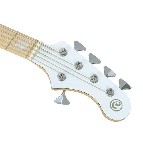 BAJO ELECTRICO 5 CUERDAS ELRICK NJS BLANCO CON ESTUCHE