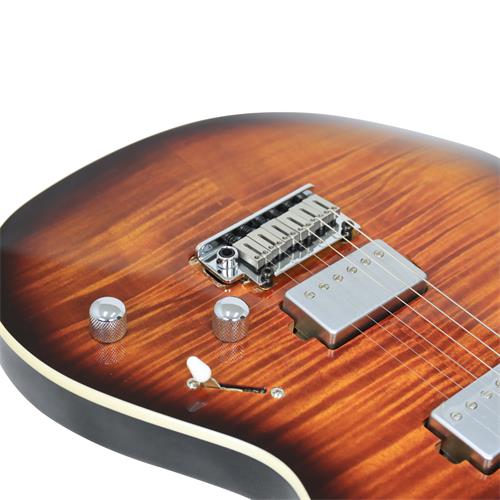 GUITARRA ELECTRICA G MICROFONO VOICED TONE VTH-77 COLOR VIOLIN ANTIGUO - DESC