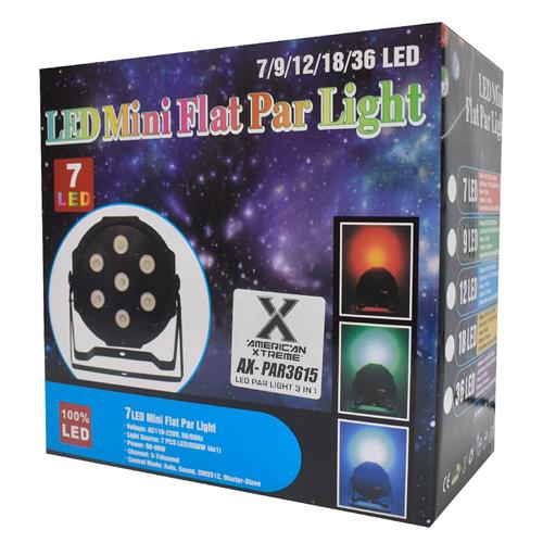 LUZ LED PAR 36x1.5W/3 EN 1 RGB - DESC