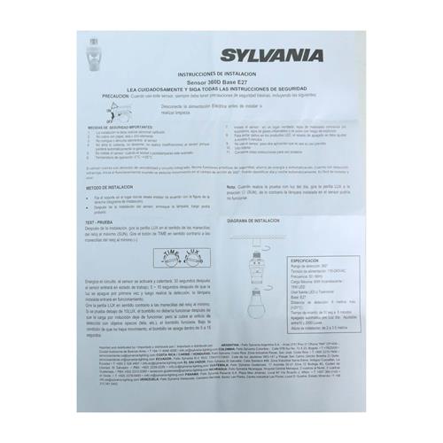 SENSOR DE MOVIMIENTO 360° C/BOQUILLA E27 120V - CLA
