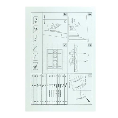 SOPORTE EXPANDIBLE 2 BRAZOS PARA TV 32-70 ±15° - CLA