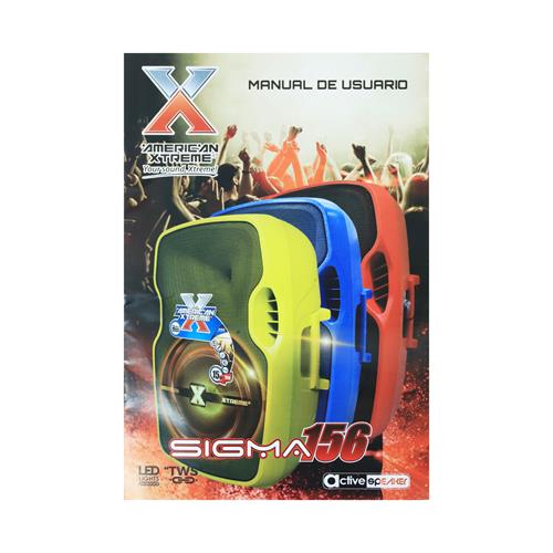 CAJA AMPLIFICADA 15 PULG. 100.000W ROJA CON PEDESTAL/MICROFONO/LUZ LED - DESC
