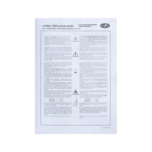 SUB BAJO ACTIVO ACTION500-SERIE 18 PULG 1200W - DESC
