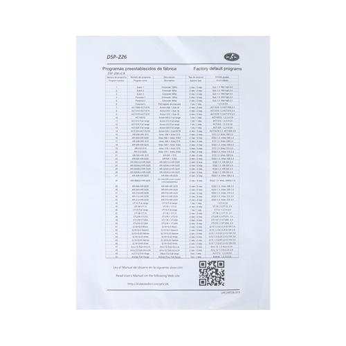 PROCESADOR DE AUDIO ESPANOL 2-IN 6-OUT - DESC