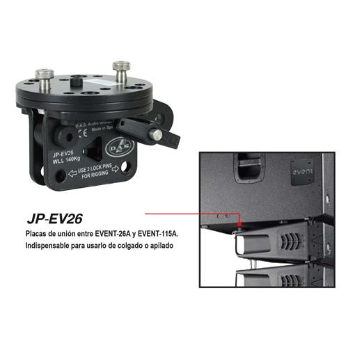 PLACA DE UNION PARA LINE ARRAY EVENT-26A/EVENT-115A - DESC