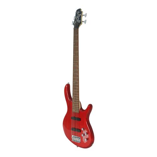 BAJO ELECTRICO 5 CUERDAS ACTION ROJO TRANS - DESC