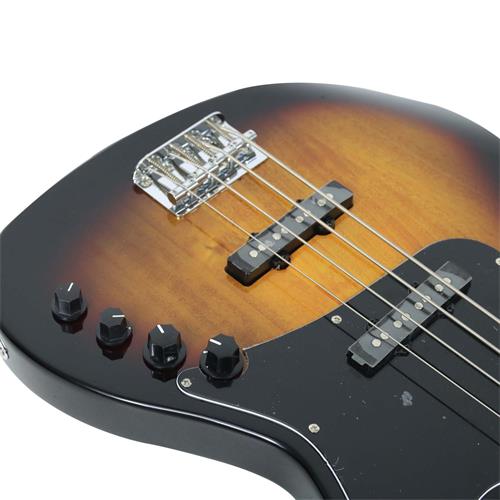 BAJO ELECTRICO 4 CUERDAS GB ACTIVO CON MICROFONO JAZZ COLOR 3TS - DESC