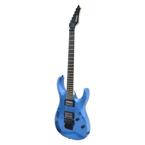 GUITARRA ELECTRICA X CON MICROFONO EMG AZUL CAMALEONICO - DESC