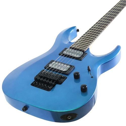 GUITARRA ELECTRICA X CON MICROFONO EMG AZUL CAMALEONICO - DESC