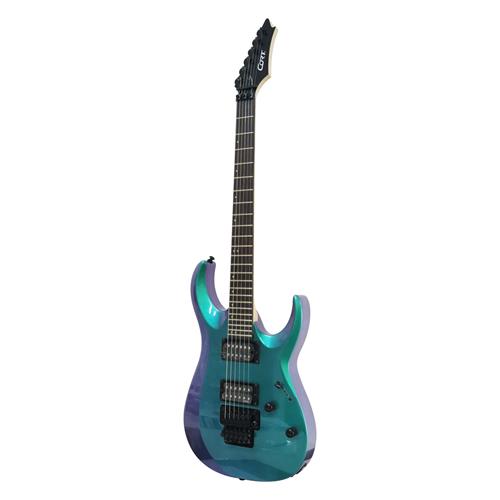 GUITARRA ELECTRICA X CON MICROFONO EMG PURPURA CAMALEONICO - DESC