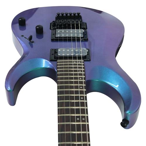 GUITARRA ELECTRICA X CON MICROFONO EMG PURPURA CAMALEONICO - DESC