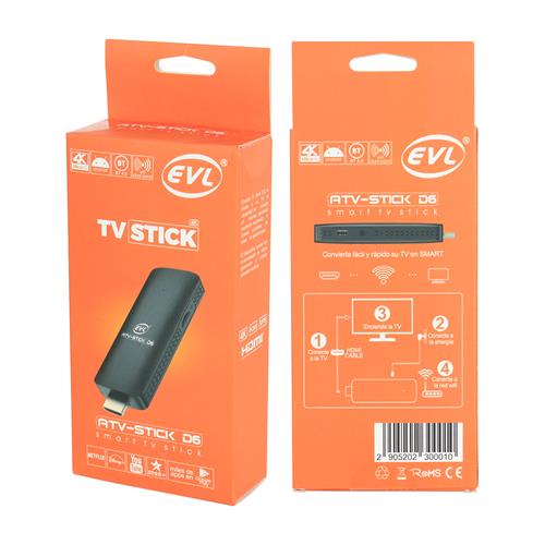 TV BOX ANDROID STICK KODI/NETFLIX/BT/4K 2G/16G - DESC